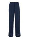 Plain Blue Wide Leg Pants
