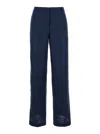 Plain Blue Wide Leg Pants In Blue