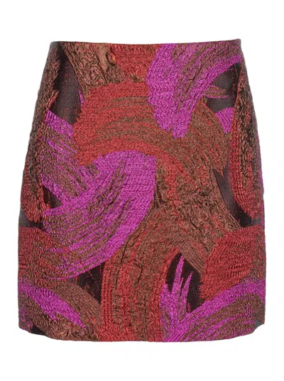 PLAIN PLAIN BROCCATO LUREX SKIRT