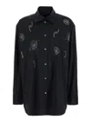 Plain Camicia Con Applicazioni In Black