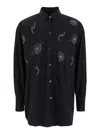 Plain Camicia Con Applicazioni In Black