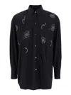 Plain Camicia Con Applicazioni In Black