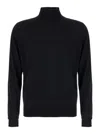 Plain Dolcevita In Lana Seta Cachemire In Black