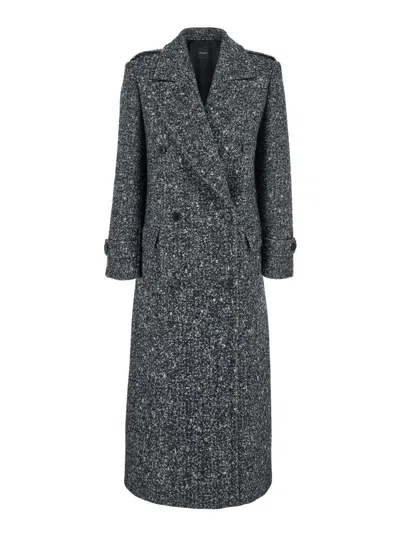Plain Double Breasted Long Coat Resca