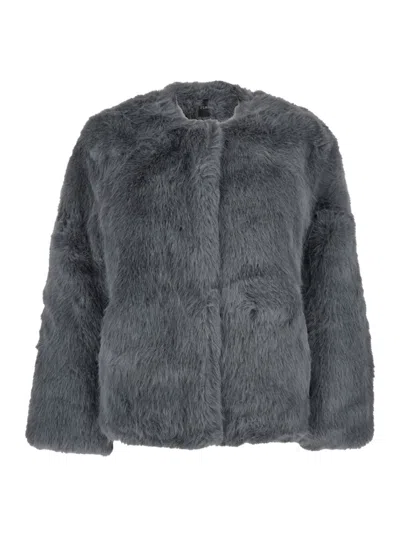 PLAIN PLAIN FAKE FOX FUR JACKET