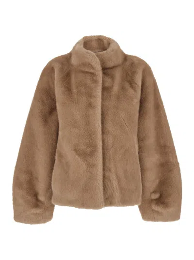 PLAIN PLAIN FAKE MINK FUR JACKET