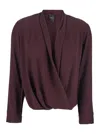 Plain Georgette Blouse In Purple