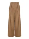 Plain Beige Pants With Pences
