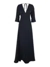 Plain Long Sleeves Maxi Dress
