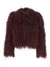 Plain Tibet Fur Short Jacket