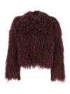 Plain Tibet Fur Short Jacket