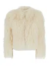 Plain Tibet Fur Short Jacket