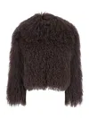 Plain Short Cape In Black