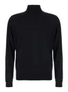 Plain Dolcevita In Lana Seta Cachemire In Black