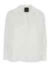 Plain White Shirt With Polo Shirt Style Collar