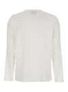 Plain White Long Sleeves Blouse In Silk Woman In White