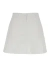 Plain White Shorts With Belt Loops