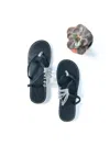 Plaka Oceanside Flat Sandals In Black Zebra In Multi
