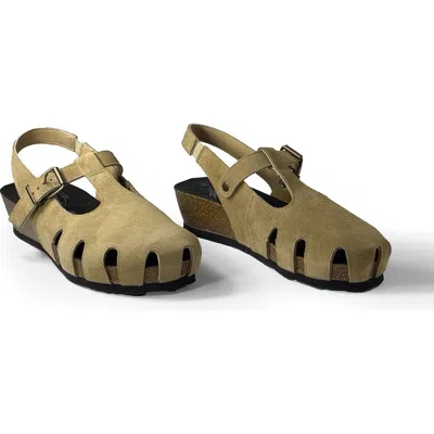 Plakton Amanda Sandal In Afelpado Tan