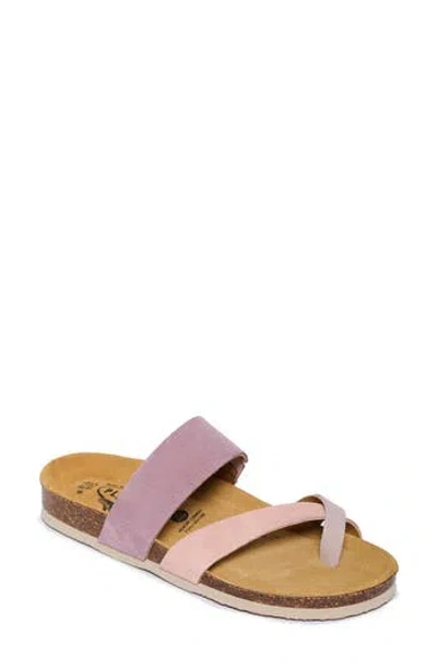 Plakton Blair Sandal In Afelpado Salmon Malva Fandango