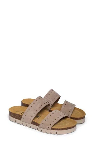Plakton Brynn Double Strap Slide Sandal In Pink