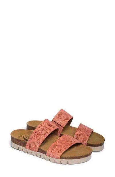Plakton Brynn Double Strap Slide Sandal In Pink