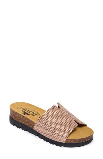 Plakton Celeste Slide Sandal In Fiji Salmon