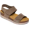 Plakton Compi Sandal In Nobuck Kaki