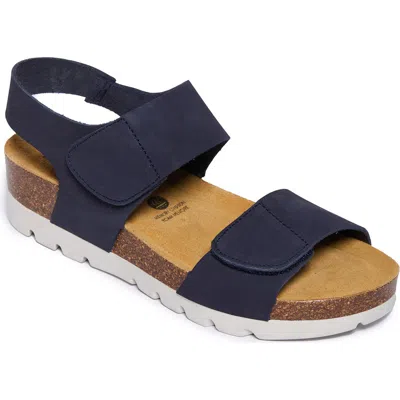 Plakton Compi Sandal In Nobuck Navy