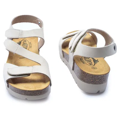 Plakton Jane Adjustable Wedge Sandals In Multi