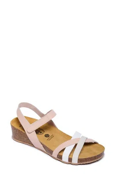 Plakton Lane Sandal In Vaquetilla Hielo Skin Blanco