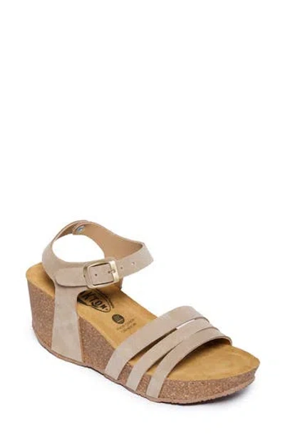 Plakton Willow Sandal In Afelpado Tierra