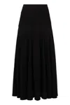 PLAN C PLAN C A-LINE MIDI SKIRT