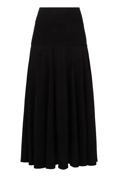PLAN C A-LINE MIDI SKIRT