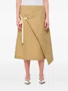 Plan C Asymmetrical Flared Skirt With Front Tie Detail