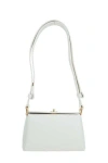 Plan C Mini Folded Leather Shoulder Bag In White