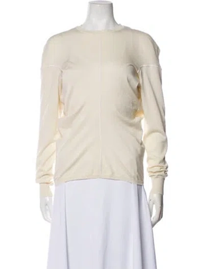 Pre-owned Plan C Bateau Neckline Sweater In Neutral