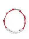 Plan C Stone Cord Necklace In Red