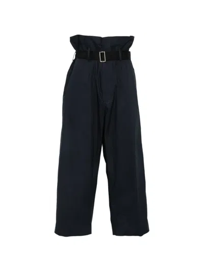 Plan C Belt Trousers In Blue