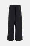 Plan C Black Wide Leg Trousers In Black