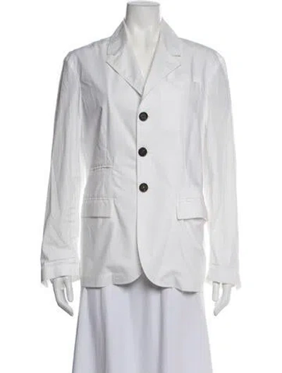 Pre-owned Plan C Blazer In White