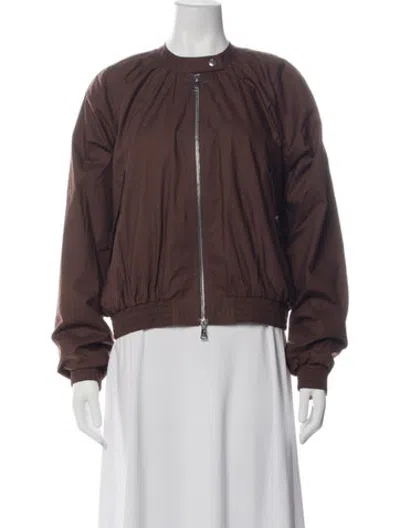 Pre-owned Plan C Bomber Jacket In Brown