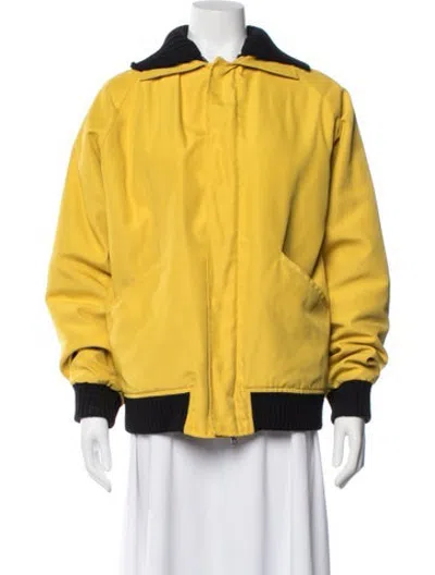 Pre-owned Plan C Bomber Jacket In Yellow