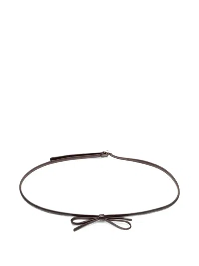 Plan C Bow-detail Belt In Black