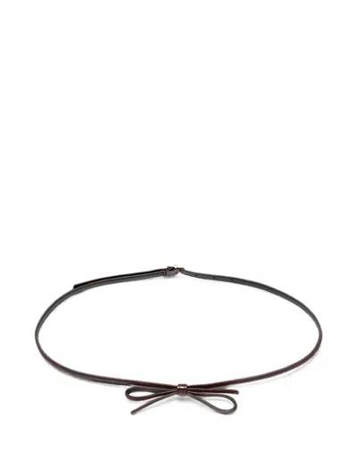 Plan C Bow-detail Belt In Brown
