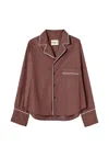 Plan C Long-sleeve Shirt In Brown