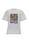 Plan C White Graphic Crew Neck T-shirt In White