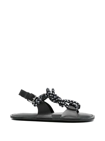 PLAN C BRAIDED-YARN SANDALS