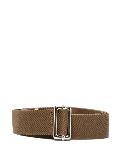 Plan C Buckled Belt In Brown