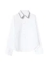 Plan C Buttoned Collar Shirt In White